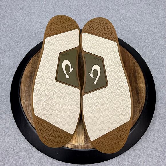 Olukai Papaku Boots Men’s Size 13 Olive Green Casual Canvas Shoes - Picture 6 of 7